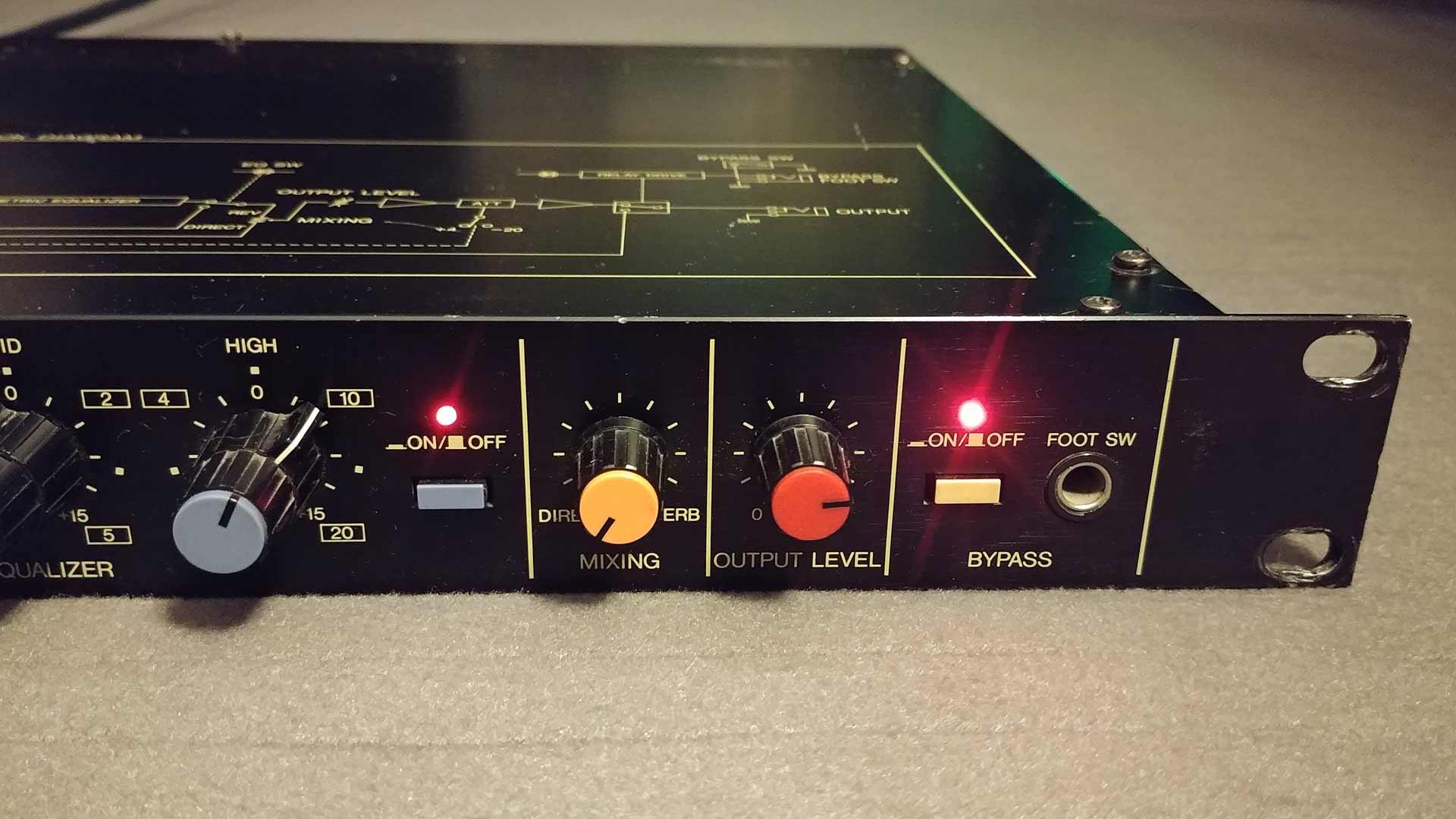 1984 Yamaha R1000 Digital Reverberation Mixing and Bypass